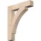 Ekena Millwork Thorton Block Smooth Bracket, Douglas Fir, 3 1/2"W x 20"D x 24"H BKT04X20X24THR05SDF - alternate 1